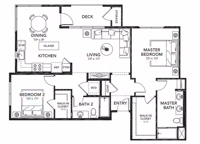 Unit 18-301 18-301 floor plan